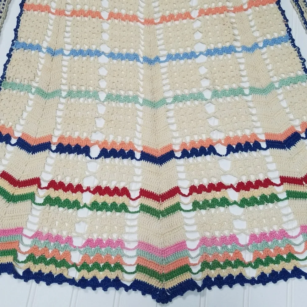 Vintage crocheted apron